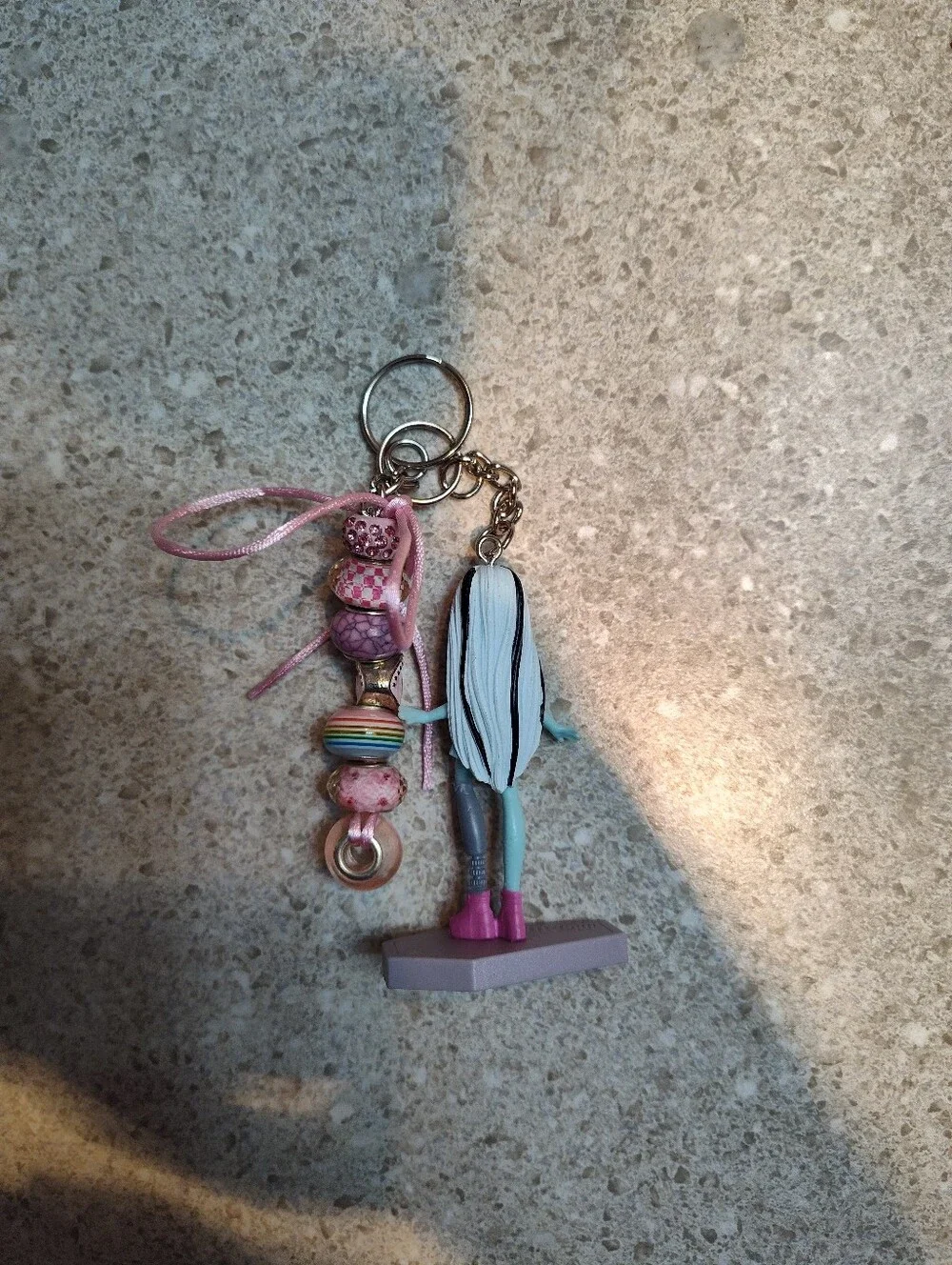 Blue & Pink Doll Keychain Charm